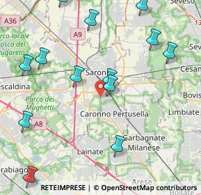 Mappa Via Europa, 21042 Caronno Pertusella VA, Italia (5.57067)