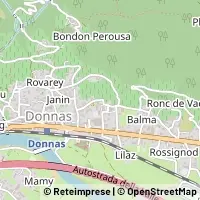 Hartă Donnas