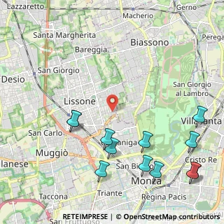 Mappa Via Luigi Negrelli, 20035 Lissone MB, Italia (2.68833)