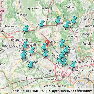 Mappa Statale Varesina, 21040 Origgio VA, Italia (8.16263)