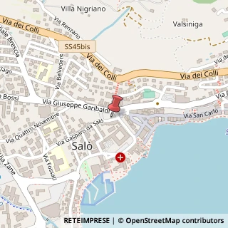 Mappa Via Gasparo da Salò, 6, 25087 Salò, Brescia (Lombardia)