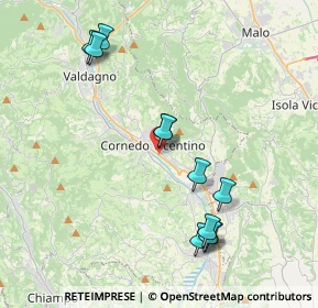 Mappa Via Giovanni Pascoli, 36073 Cornedo Vicentino VI, Italia (4.06636)