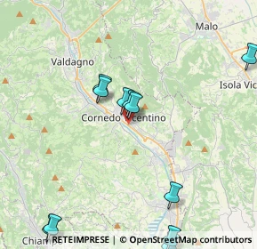 Mappa Via Giovanni Pascoli, 36073 Cornedo Vicentino VI, Italia (4.82455)