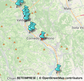 Mappa Via Giovanni Pascoli, 36073 Cornedo Vicentino VI, Italia (4.94538)