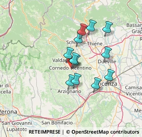 Mappa Via Giovanni Pascoli, 36073 Cornedo Vicentino VI, Italia (10.71)