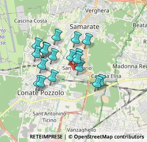 Mappa Via San Francesco D'Assisi, 21017 Samarate VA, Italia (1.40944)