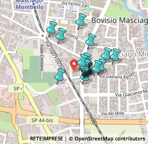 Mappa Via Colombo, 20813 Bovisio-Masciago MB, Italia (0.128)