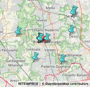 Mappa Via Colombo, 20813 Bovisio-Masciago MB, Italia (3.22636)