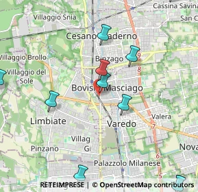 Mappa Via Colombo, 20813 Bovisio-Masciago MB, Italia (2.68727)
