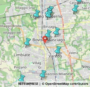 Mappa Via Colombo, 20813 Bovisio-Masciago MB, Italia (2.36917)