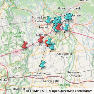 Mappa Via Don Giavazzi, 24049 Verdello BG, Italia (6.9575)