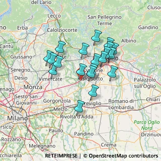 Mappa A4 Torino - Trieste, 24042 Trezzo sull'Adda MI, Italia (11.3835)