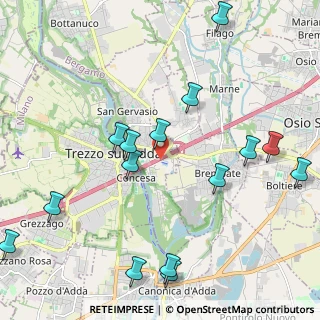 Mappa A4 Torino - Trieste, 24042 Trezzo sull'Adda MI, Italia (2.53067)