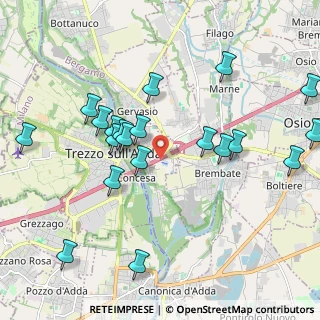 Mappa A4 Torino - Trieste, 24042 Trezzo sull'Adda MI, Italia (2.1765)