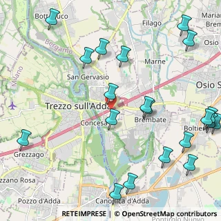 Mappa A4 Torino - Trieste, 24042 Trezzo sull'Adda MI, Italia (2.855)