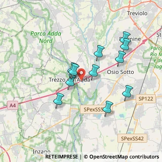Mappa A4 Torino - Trieste, 24042 Trezzo sull'Adda MI, Italia (3.29)