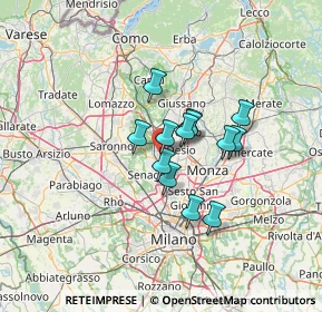 Mappa Via del Foppone, 20813 Bovisio-Masciago MB, Italia (8.91385)