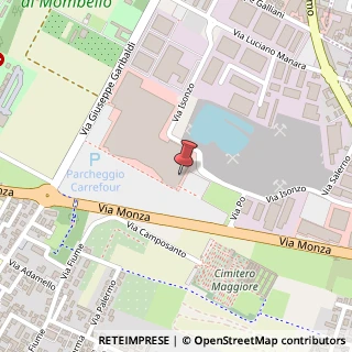 Mappa Centro Commerciale Carrefour, 20812 Limbiate, Monza e Brianza (Lombardia)