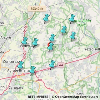 Mappa Strada Provinciale, 20876 Ornago MB, Italia (3.78636)