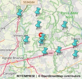Mappa Strada Provinciale, 20876 Ornago MB, Italia (3.89727)