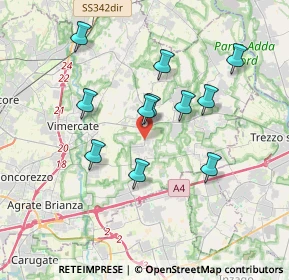 Mappa Strada Provinciale, 20876 Ornago MB, Italia (3.23364)