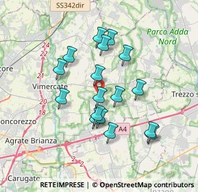 Mappa Strada Provinciale, 20876 Ornago MB, Italia (3.05412)