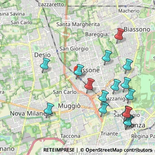 Mappa Via Raffaello Sanzio, 20851 Lissone MB, Italia (2.53875)