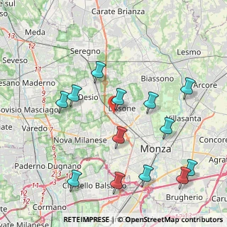 Mappa Via Raffaello Sanzio, 20851 Lissone MB, Italia (4.55385)