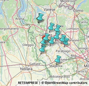 Mappa Via Montello, 21017 Samarate VA, Italia (9.46083)