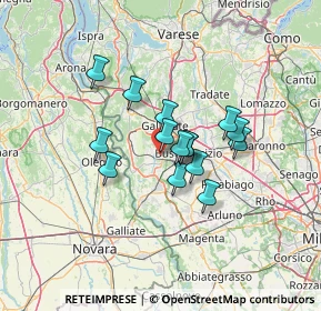 Mappa Via Montello, 21017 Samarate VA, Italia (9.38733)