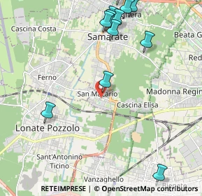 Mappa Via Montello, 21017 Samarate VA, Italia (2.60333)