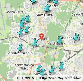 Mappa Via Montello, 21017 Samarate VA, Italia (2.696)