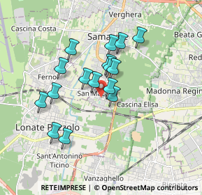 Mappa Via Montello, 21017 Samarate VA, Italia (1.4425)