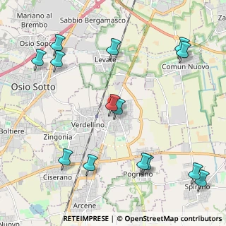 Mappa Via Cavour, 24049 Verdello BG, Italia (2.65214)