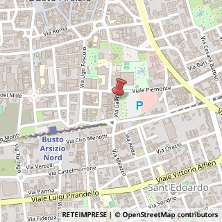 Mappa Via Gaeta, 4, 21052 Busto Arsizio, Varese (Lombardia)