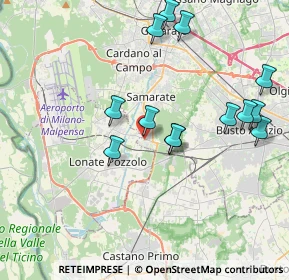 Mappa Via Giosuè Carducci, 21017 Samarate VA, Italia (3.98923)