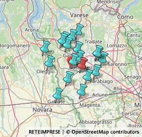 Mappa Via Giosuè Carducci, 21017 Samarate VA, Italia (9.3015)