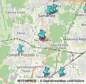 Mappa Via Giosuè Carducci, 21017 Samarate VA, Italia (2.49857)