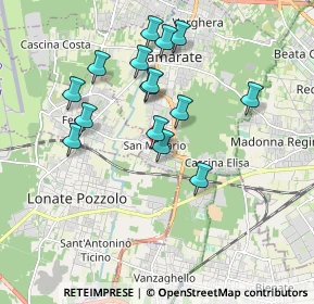 Mappa Via Giosuè Carducci, 21017 Samarate VA, Italia (1.68867)