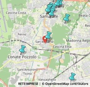 Mappa Via Giosuè Carducci, 21017 Samarate VA, Italia (2.61917)