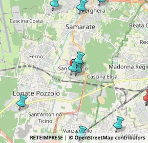 Mappa Via Giosuè Carducci, 21017 Samarate VA, Italia (2.74545)