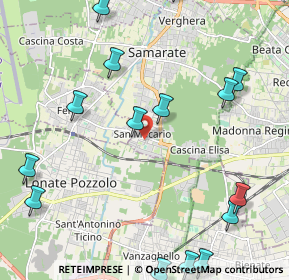 Mappa Via Giosuè Carducci, 21017 Samarate VA, Italia (2.81533)