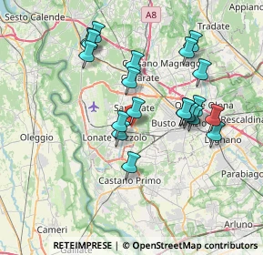 Mappa Via Giosuè Carducci, 21017 Samarate VA, Italia (6.949)