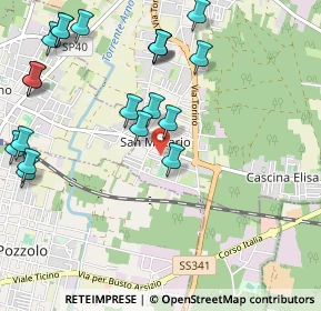 Mappa Via Giosuè Carducci, 21017 Samarate VA, Italia (1.252)