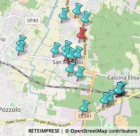 Mappa Via Giosuè Carducci, 21017 Samarate VA, Italia (1.0035)