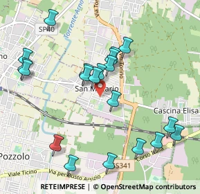 Mappa Via Giosuè Carducci, 21017 Samarate VA, Italia (1.053)