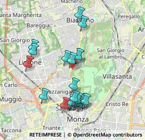 Mappa Via A. Villa, 20854 Vedano al Lambro MB, Italia (1.8205)