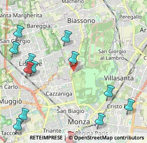 Mappa Via A. Villa, 20854 Vedano al Lambro MB, Italia (2.94286)