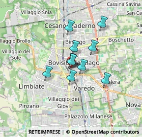 Mappa Via Ercole Radice, 20813 Bovisio-Masciago MB, Italia (1.07455)