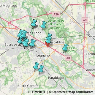 Mappa Via Fratelli Bandiera, 20025 Legnano MI, Italia (3.973)